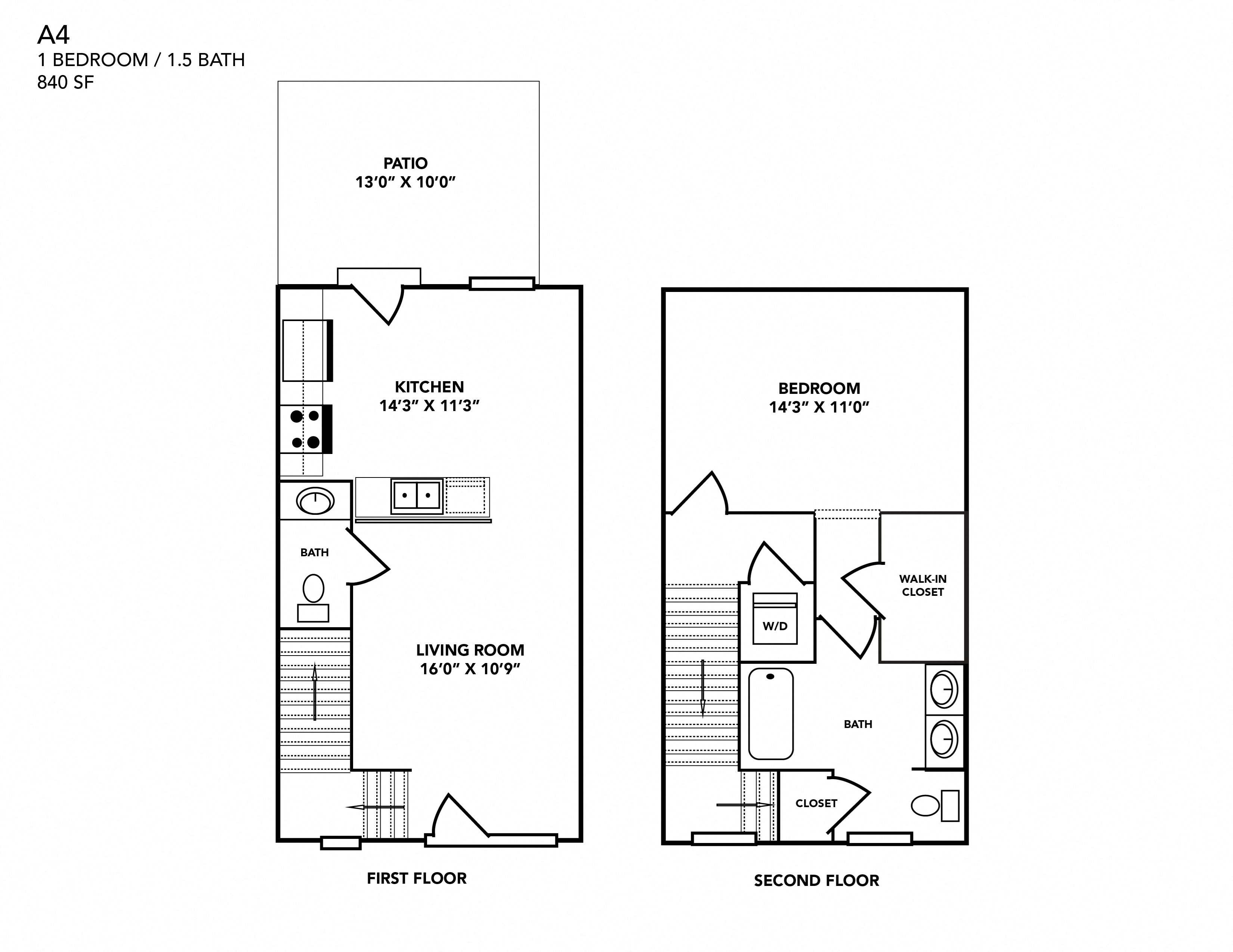Floor Plans of Promenade at New Town in St. Charles, MO